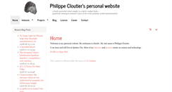 Desktop Screenshot of philippecloutier.com