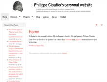 Tablet Screenshot of philippecloutier.com